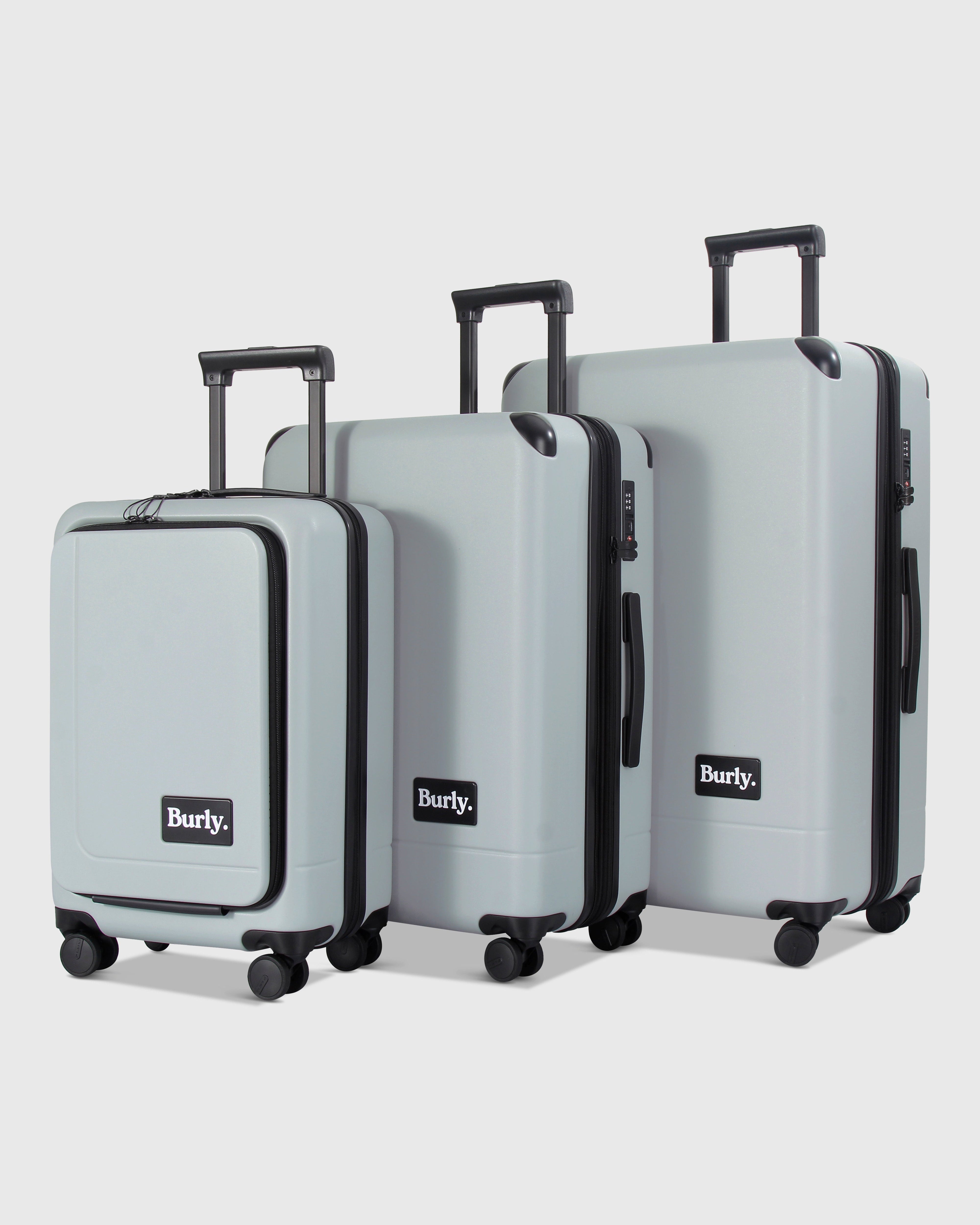 Burly Luggage Suitcase Set of 3 Bundle (Free Gift)